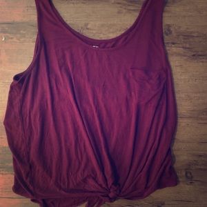 LOFT Outlet tank w/ Tie and Pocket